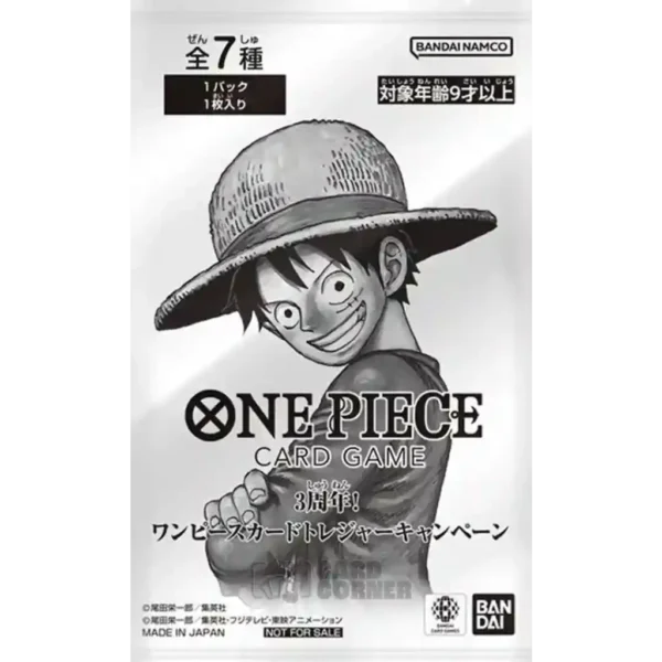 One Piece 3rd Anniversary Treasure Campaign Promo Pack